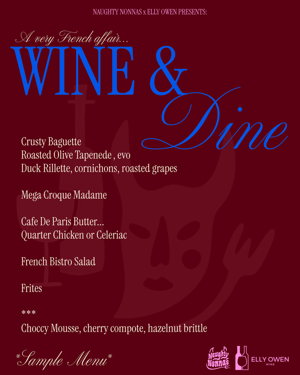 Saturday 23rd May - Wine & Dine with Elly Owen - Nonnas Kitchen