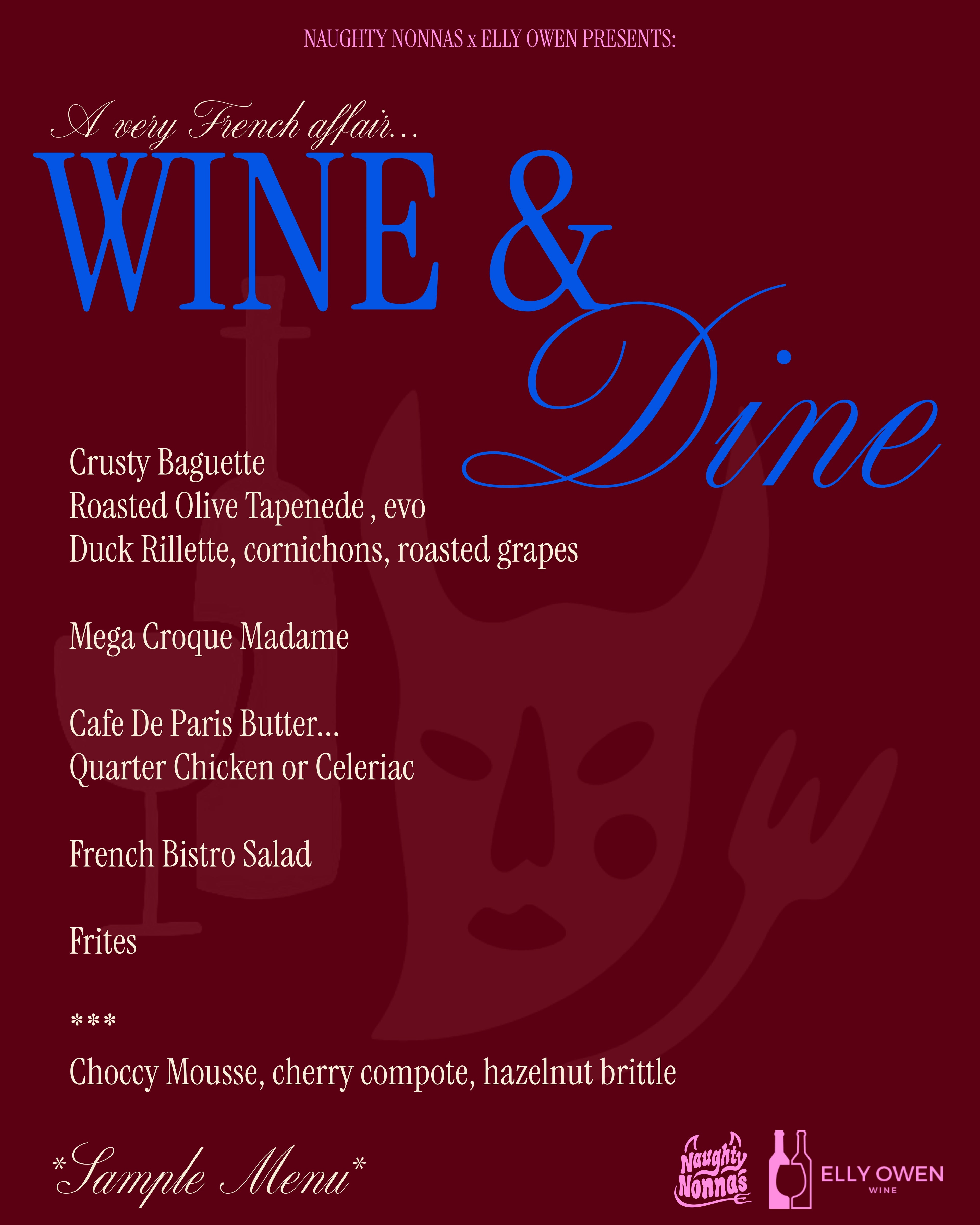 Saturday 23rd May - Wine & Dine with Elly Owen - Nonnas Kitchen