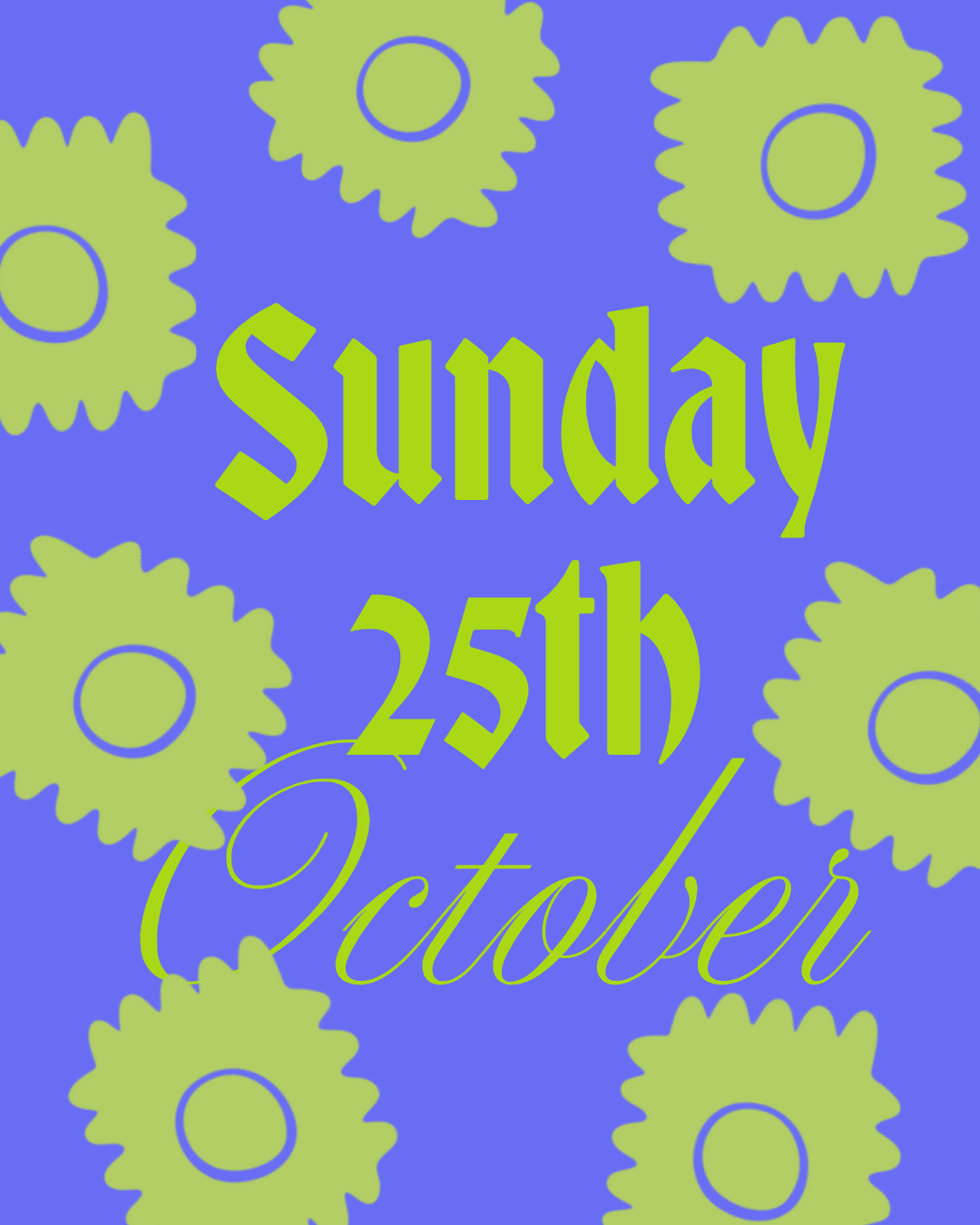 Sunday 25th October - World Pasta Day - Location TBC