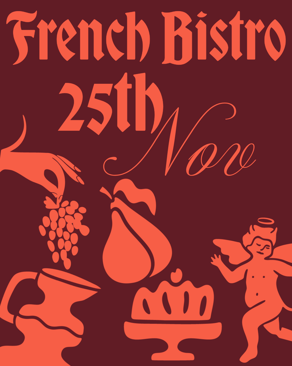 Wednesday 25th November - French Bistro Pop-up